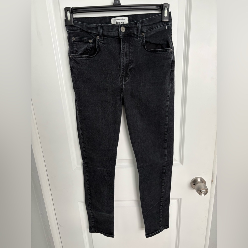 Reformation Black High Waisted Skinny Womens Jeans Size 29 EUC